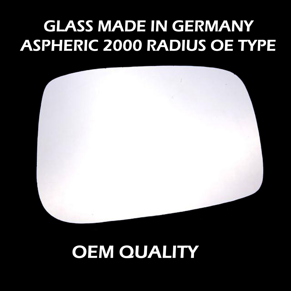 Citroen C8 Wing Mirror Glass RIGHT HAND ( UK Driver Side ) 2003 to 2010 – Convex Wing Mirror