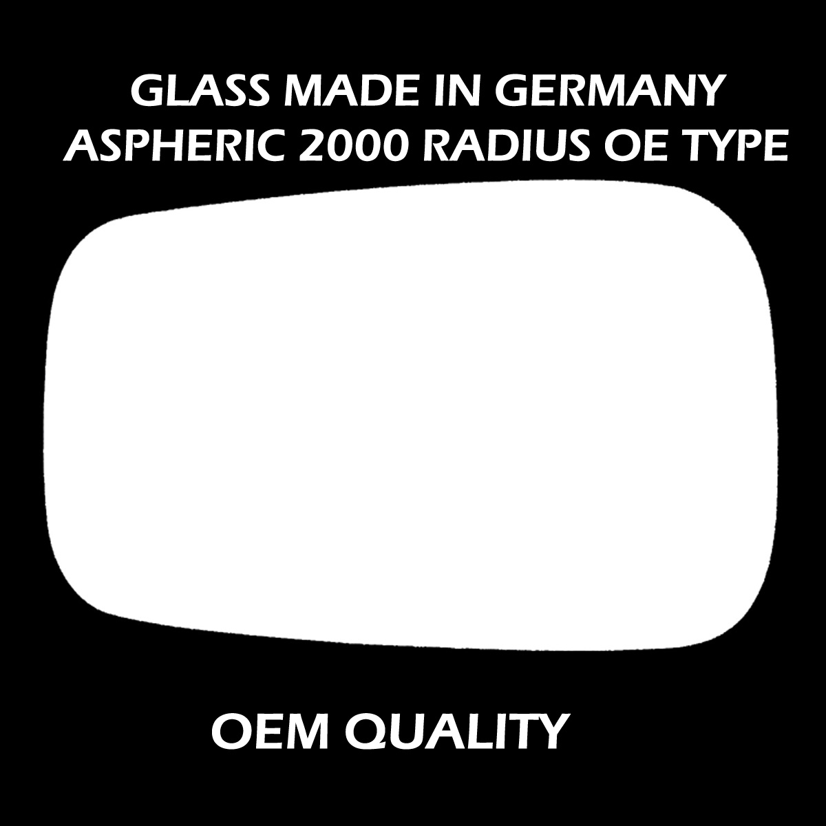 Ford Fiesta Wing Mirror Glass RIGHT HAND ( UK Driver Side ) 1976 to 1983 – Convex Wing Mirror