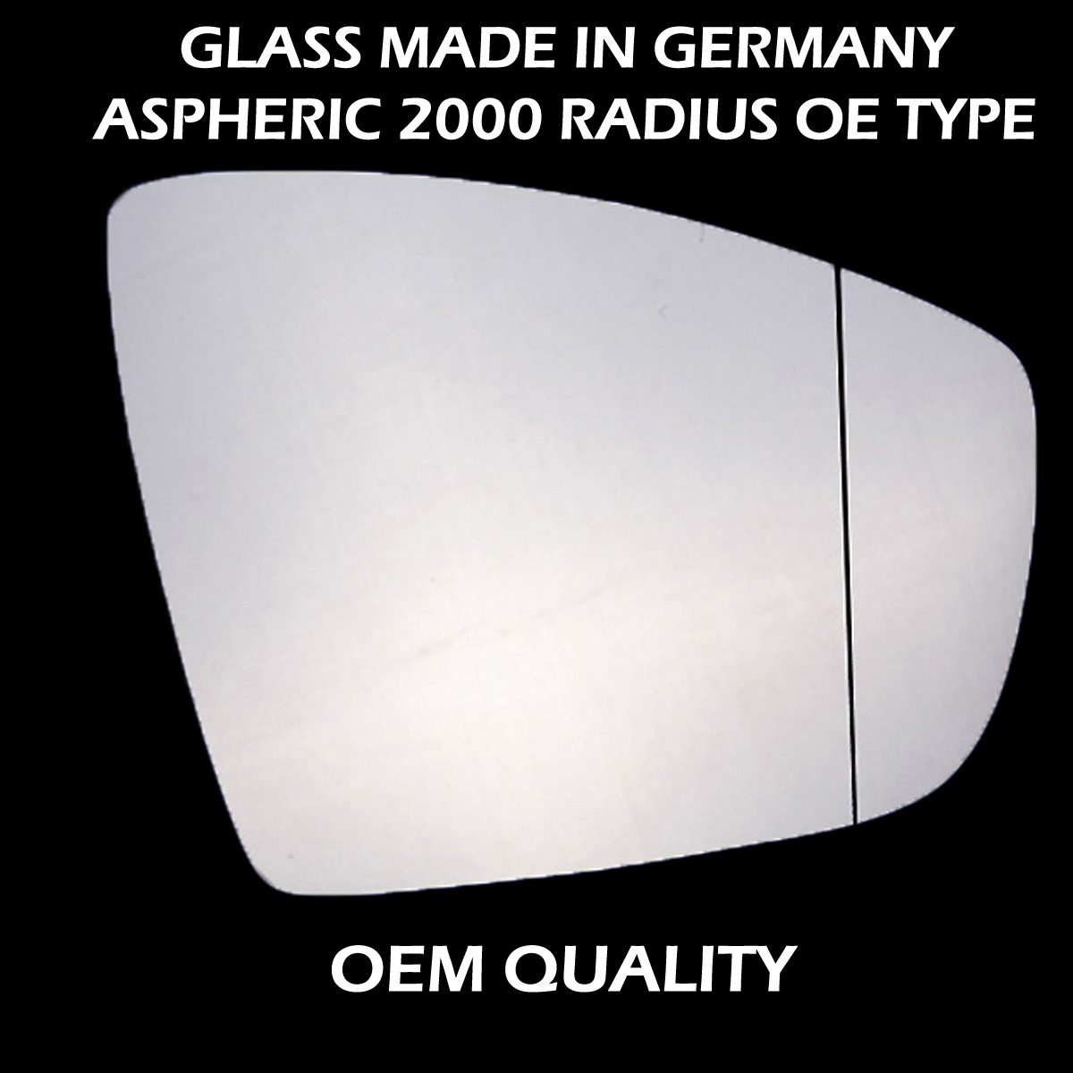 Ford S Max Wing Mirror Glass RIGHT HAND ( UK Driver Side ) 2006 to 2014 – Wide Angle Wing Mirror