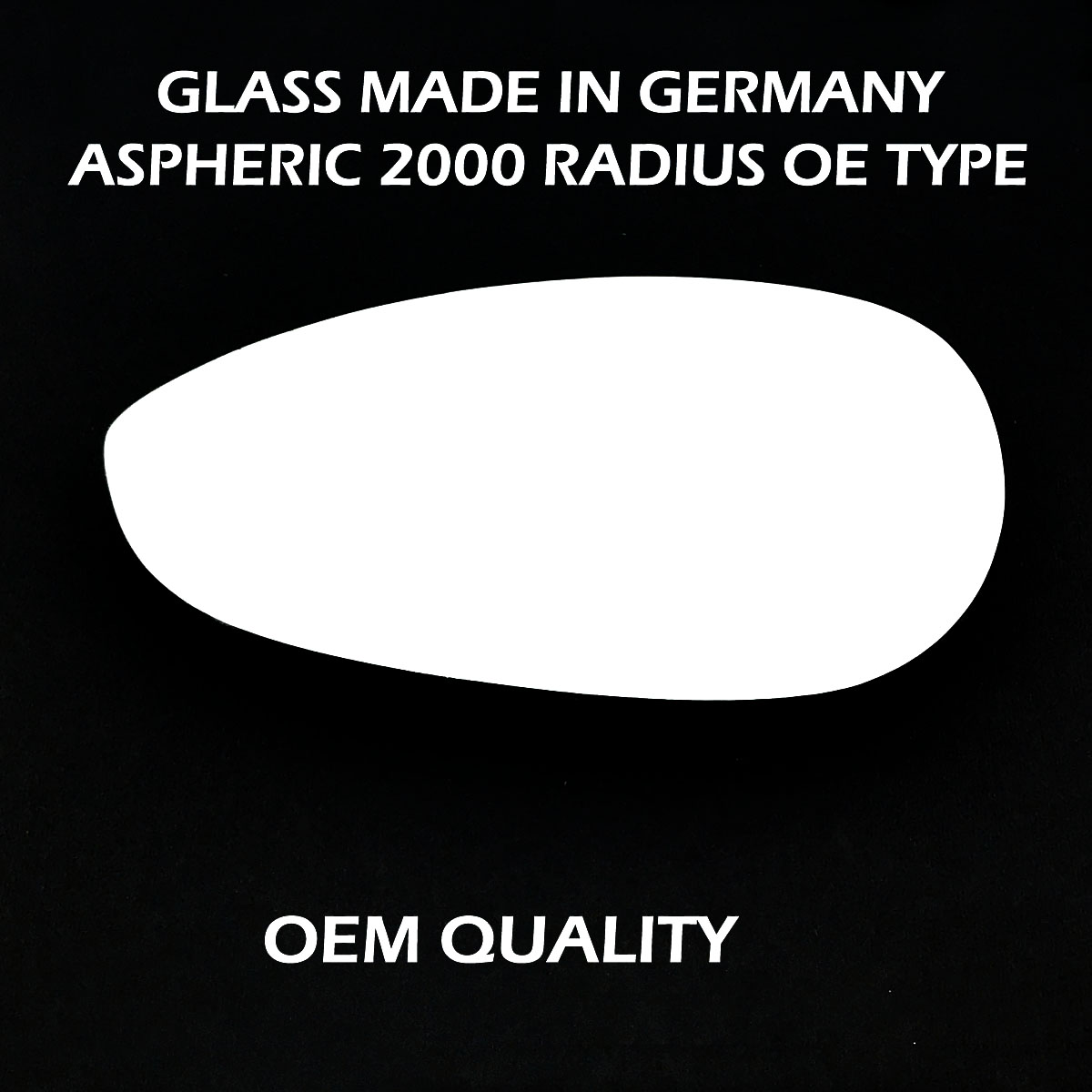 FIAT Punto Wing Mirror Glass LEFT HAND ( UK Passenger Side ) 2007 to 2020 – Convex Wing Mirror