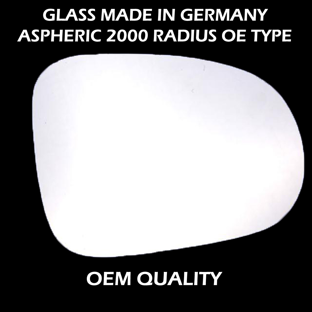 Daihatsu Sirion Wing Mirror Glass RIGHT HAND ( UK Driver Side ) 1998 to 2004 – Convex Wing Mirror