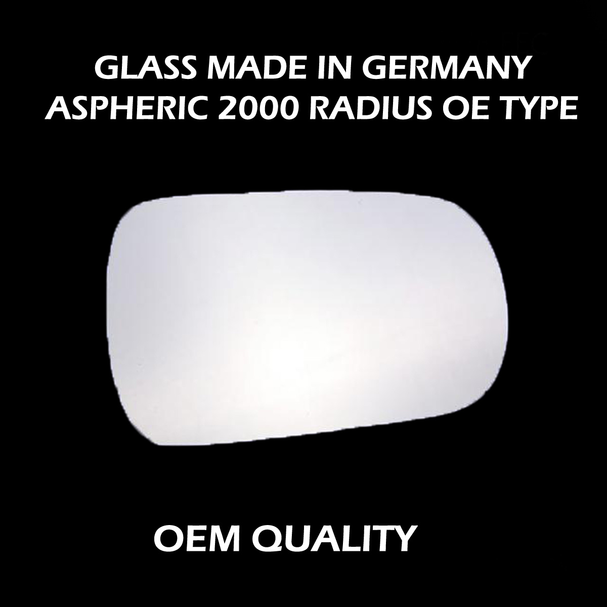 Nissan Primera Wing Mirror Glass RIGHT HAND ( UK Driver Side ) 1990 to 1996 – Wide Angle Wing Mirror