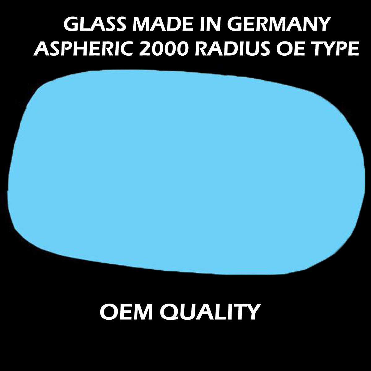 Alfa Romeo 166 Wing Mirror Glass RIGHT HAND ( UK Driver Side ) 1998 to 2007 – Convex Wing Mirror ( Blue Tinted )