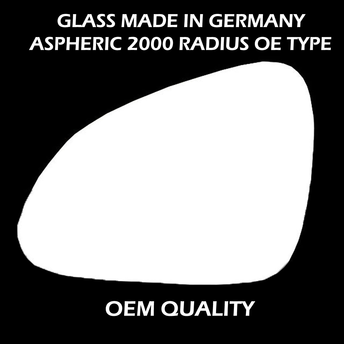 Vauxhall Insignia Wing Mirror Glass LEFT HAND ( UK Passenger Side ) 2008 to 2016 – Convex Wing Mirror