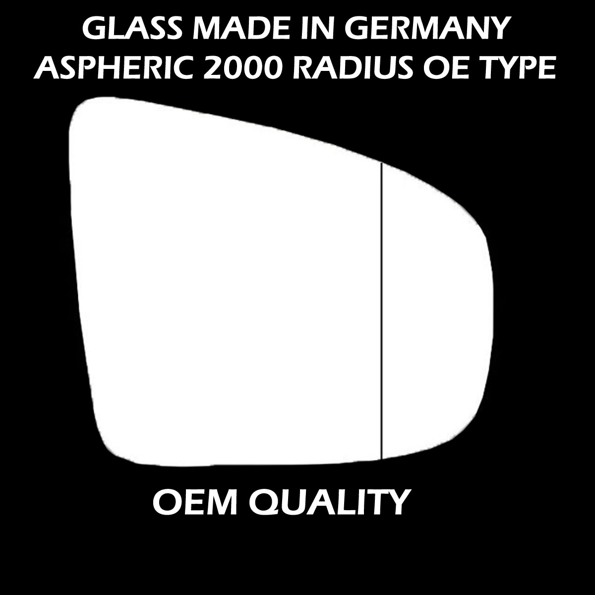 BMW X5 Wing Mirror Glass RIGHT HAND ( UK Driver Side ) 2007 to 2013 – Wide Angle Wing Mirror