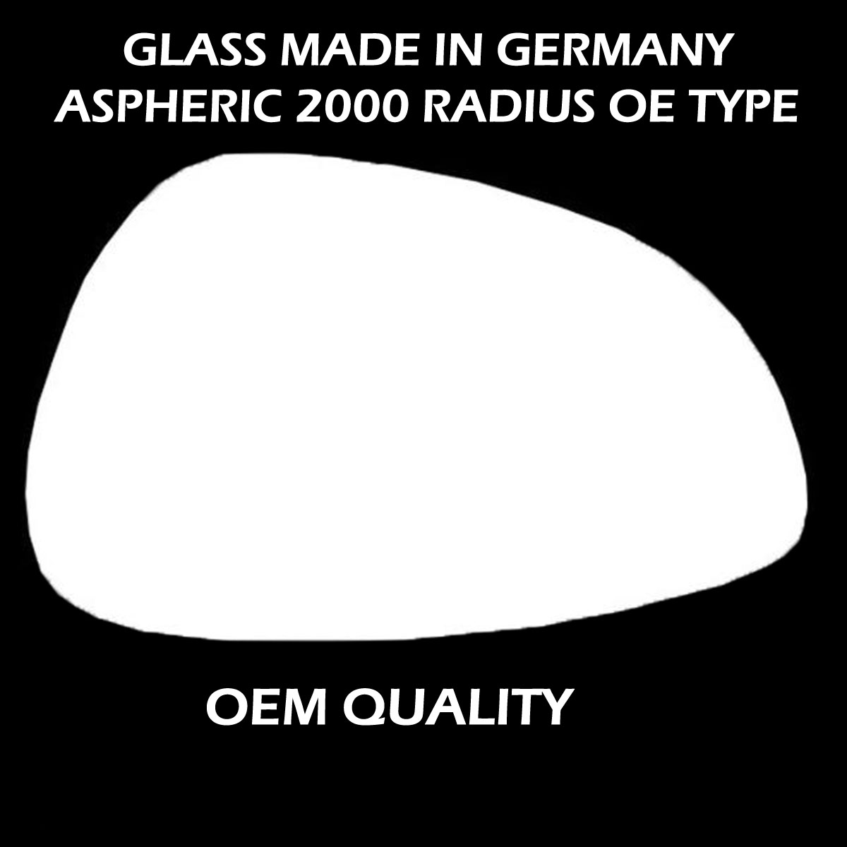 FIAT Tipo Wing Mirror Glass RIGHT HAND ( UK Driver Side ) 2015 to 2020 – Convex Wing Mirror