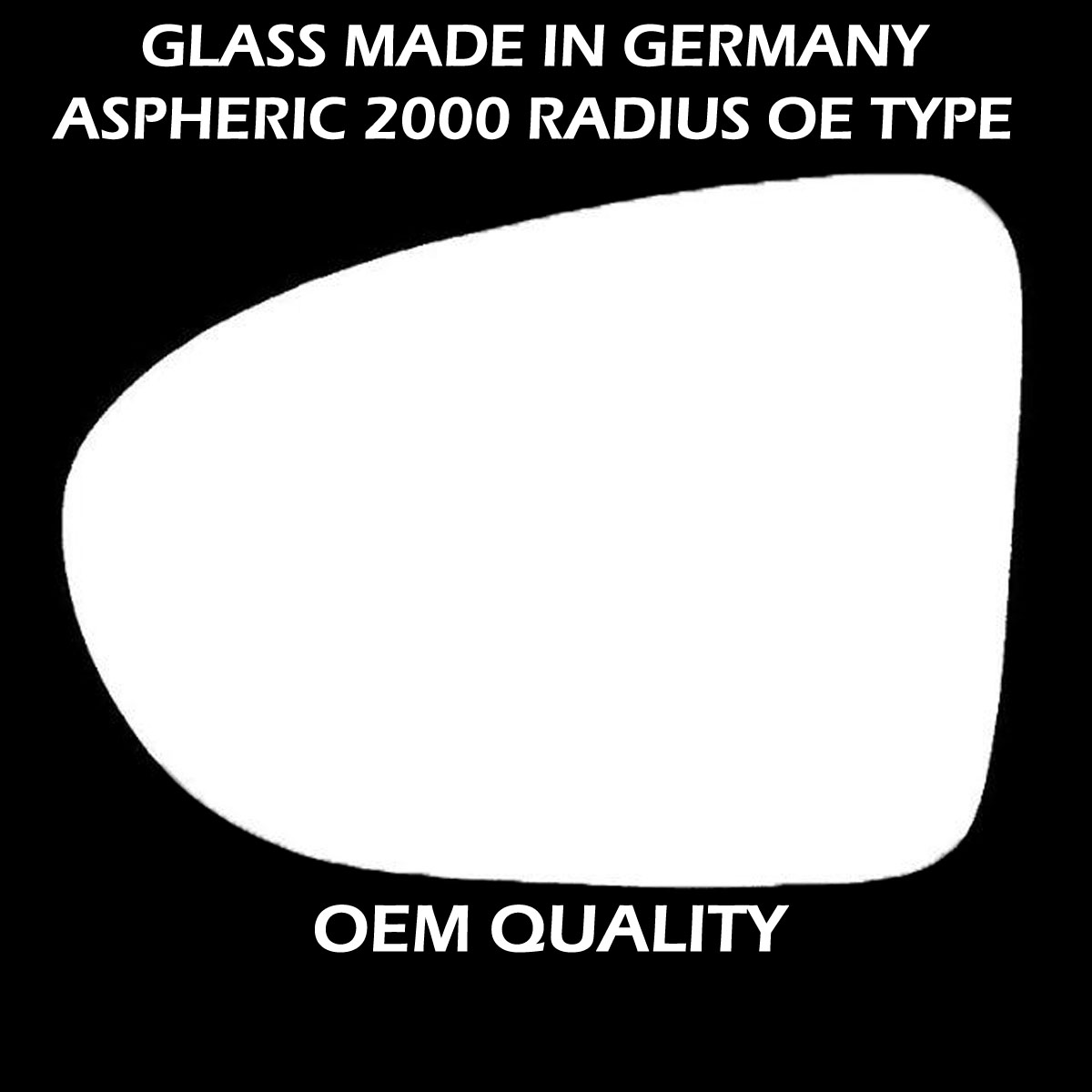 Nissan Qashqai Wing Mirror Glass LEFT HAND ( UK Passenger Side ) 2006 to 2013 – Convex Wing Mirror