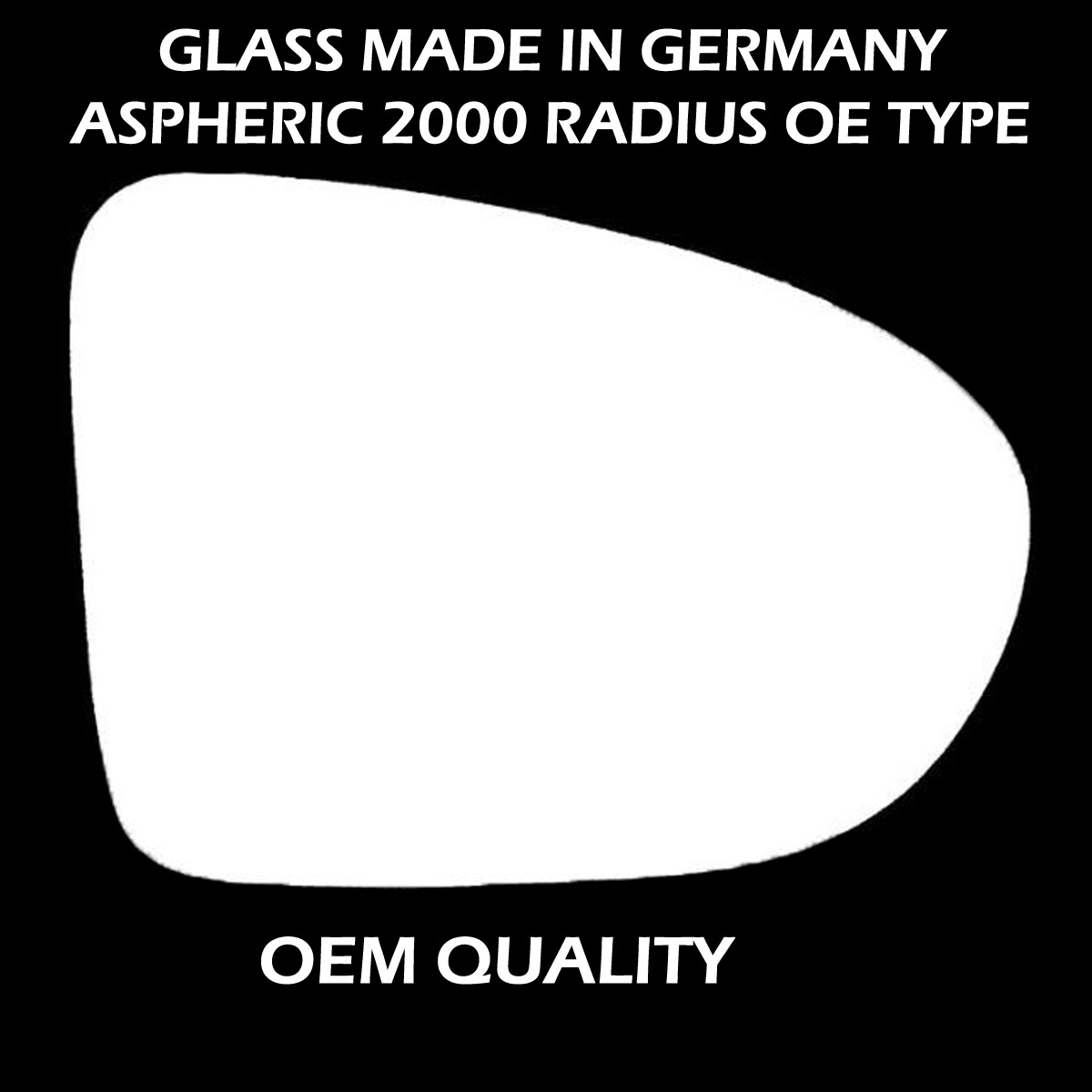 Nissan Qashqai Wing Mirror Glass RIGHT HAND ( UK Driver Side ) 2006 to 2013 – Convex Wing Mirror