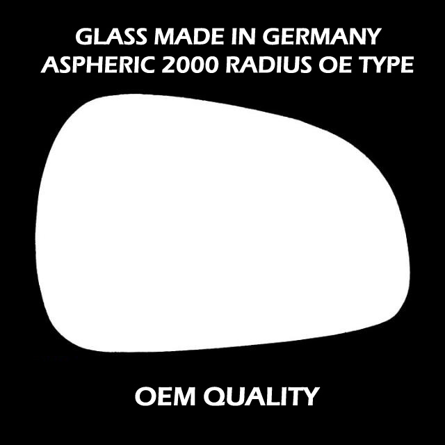 Hyundai Matrix Wing Mirror Glass RIGHT HAND ( UK Driver Side ) 2001 to 2005 – Convex Wing Mirror