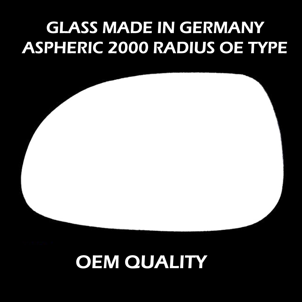 Daewoo Lacetti Wing Mirror Glass LEFT HAND ( UK Passenger Side ) 2004 to 2005 – Convex Wing Mirror