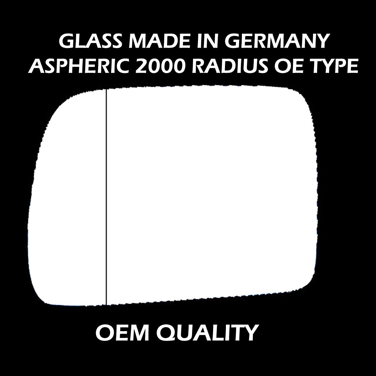 BMW X5 Wing Mirror Glass LEFT HAND ( UK Passenger Side ) 1999 to 2006 – Wide Angle Wing Mirror