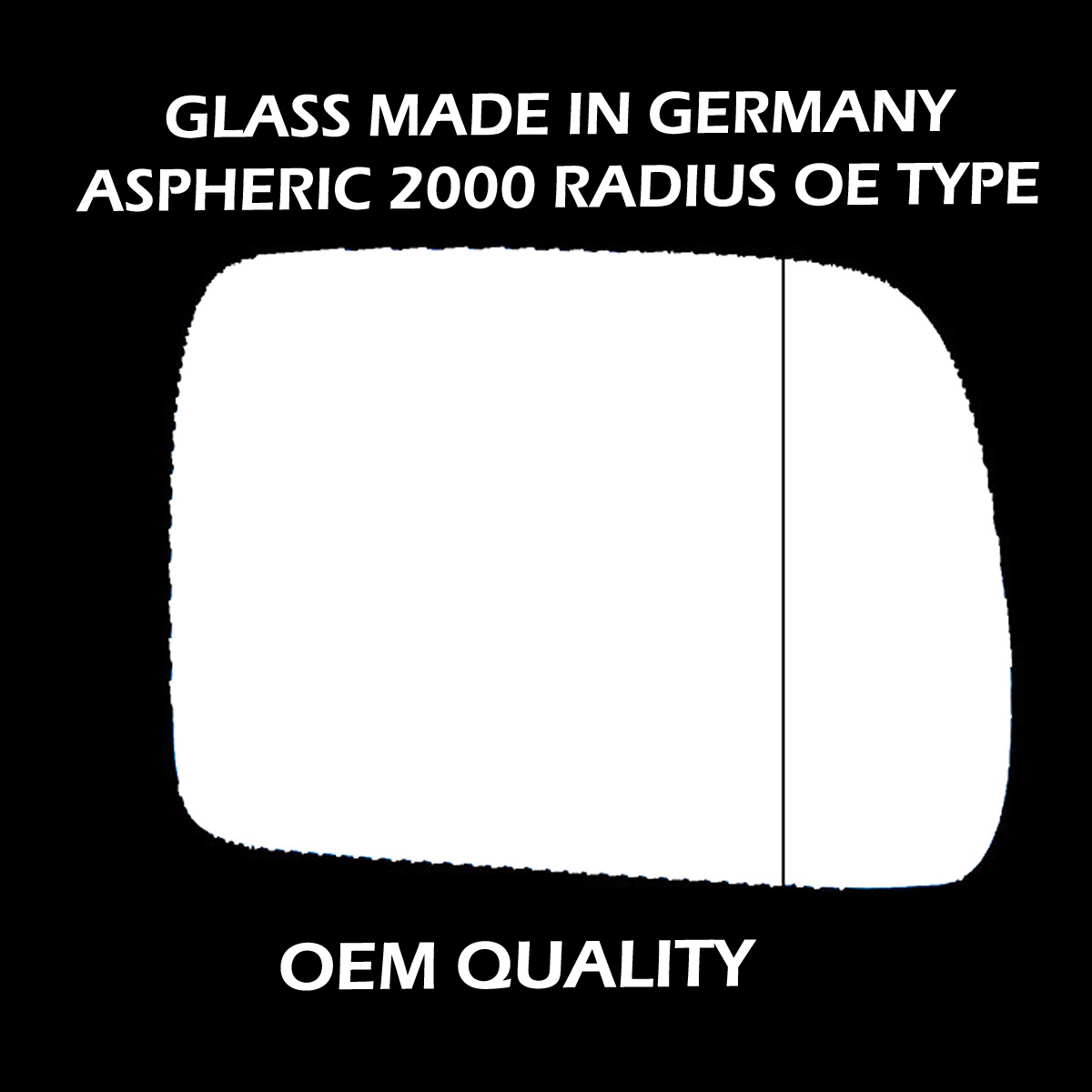 BMW X5 Wing Mirror Glass RIGHT HAND ( UK Driver Side ) 1999 to 2006 – Wide Angle Wing Mirror