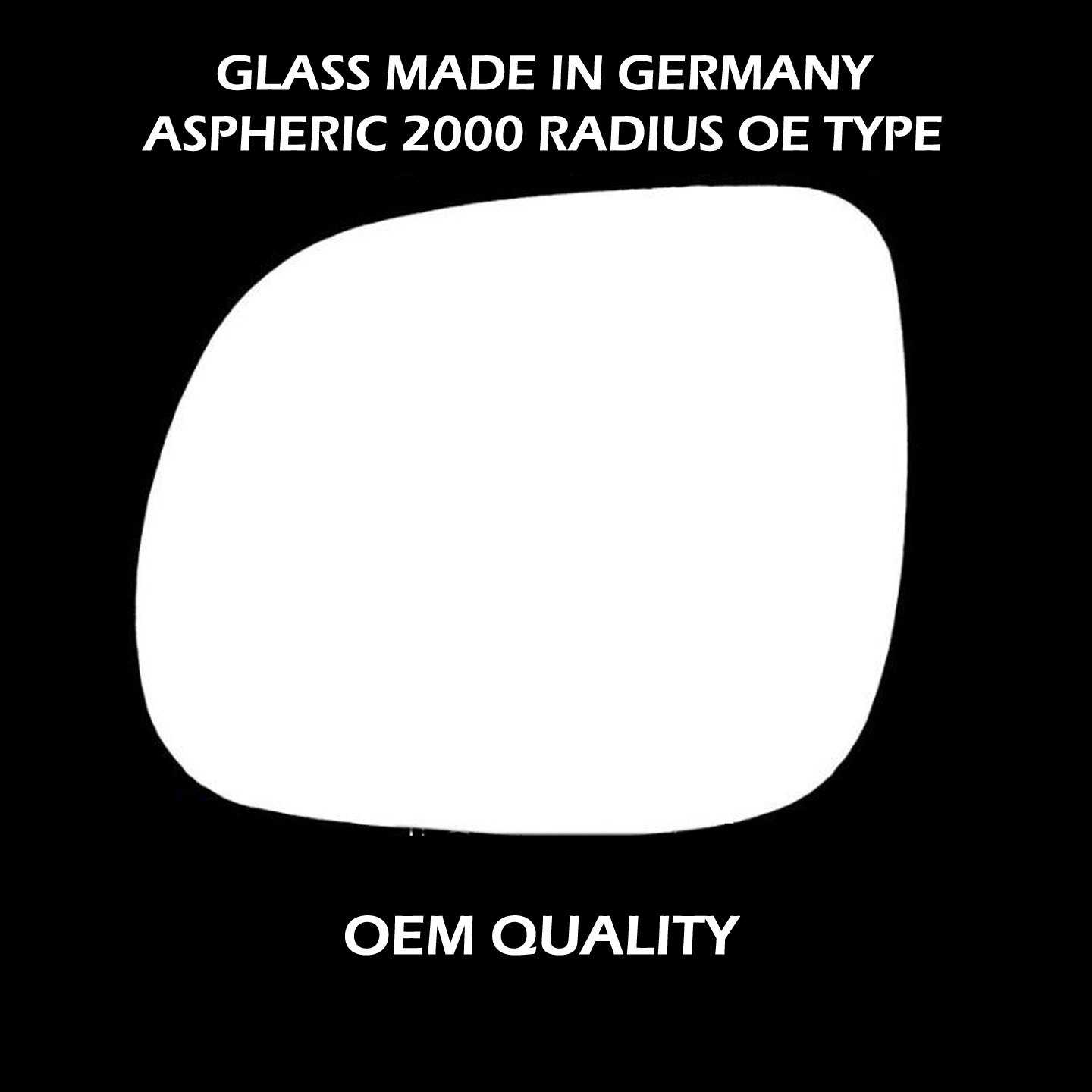 Audi Q7 Wing Mirror Glass LEFT HAND ( UK Passenger Side ) 2010 to 2014 – Convex Wing Mirror