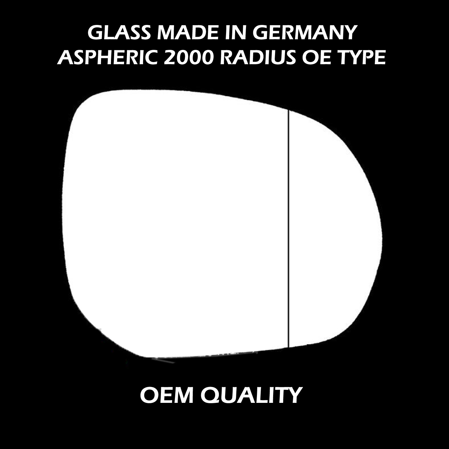 Citroen C4 Picasso  Wing Mirror Glass RIGHT HAND ( UK Driver Side ) 2006 to 2012 – Wide Angle Wing Mirror