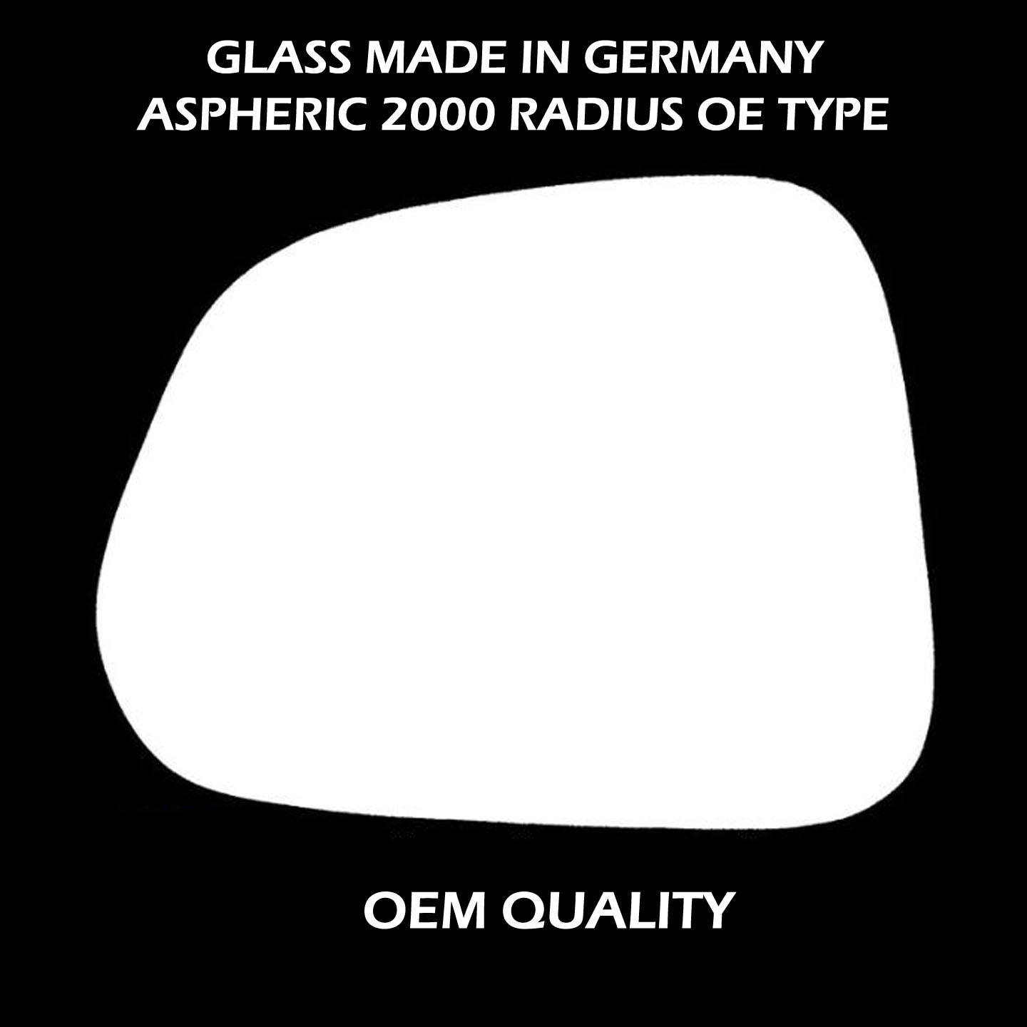 Chevrolet Captiva Wing Mirror Glass LEFT HAND ( UK Passenger Side ) 2006 to 2010 – Convex Wing Mirror