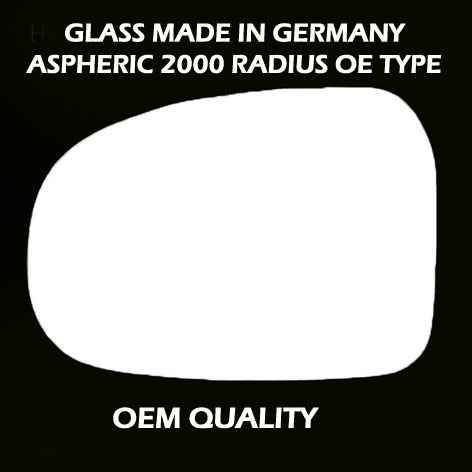Toyota Prius Wing Mirror Glass LEFT HAND ( UK Passenger Side ) 2009 to 2015 – Convex Wing Mirror