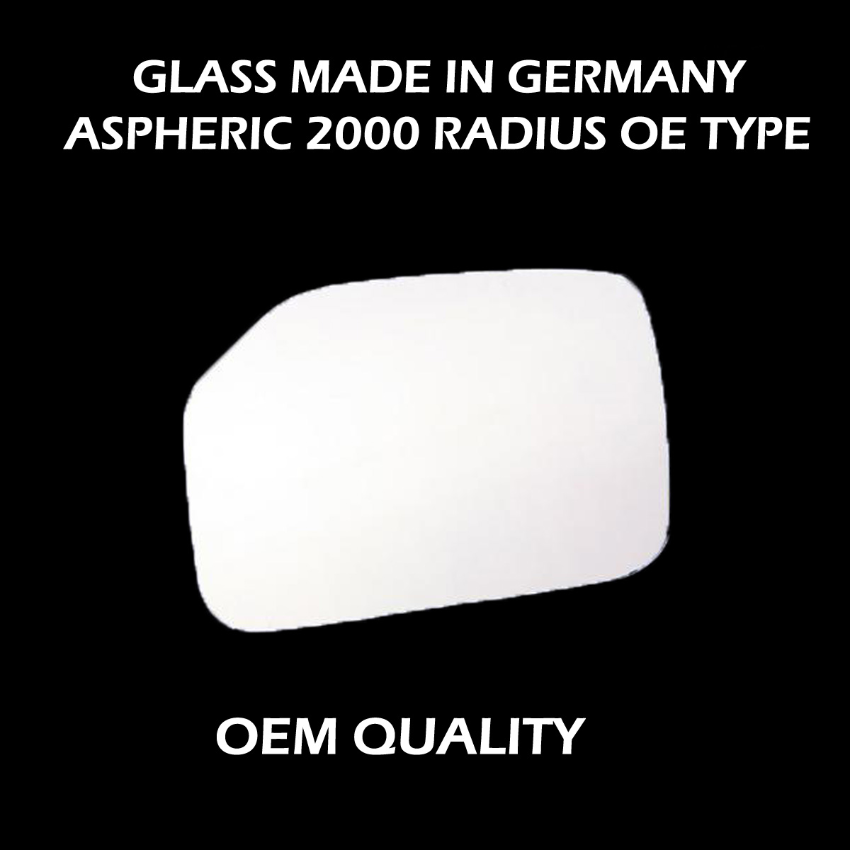 Peugeot 106 Wing Mirror Glass RIGHT HAND ( UK Driver Side ) 1991 to 2004 – Convex Wing Mirror