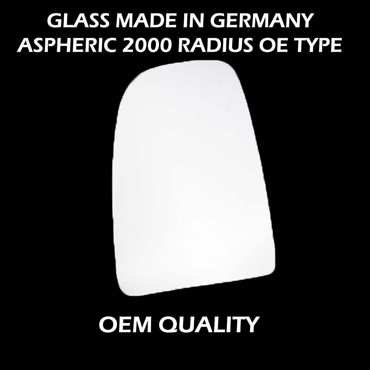 FIAT Ducato Wing Mirror Glass LEFT HAND ( UK Passenger Side ) 2006 to 2021 – Convex Wing Mirror
