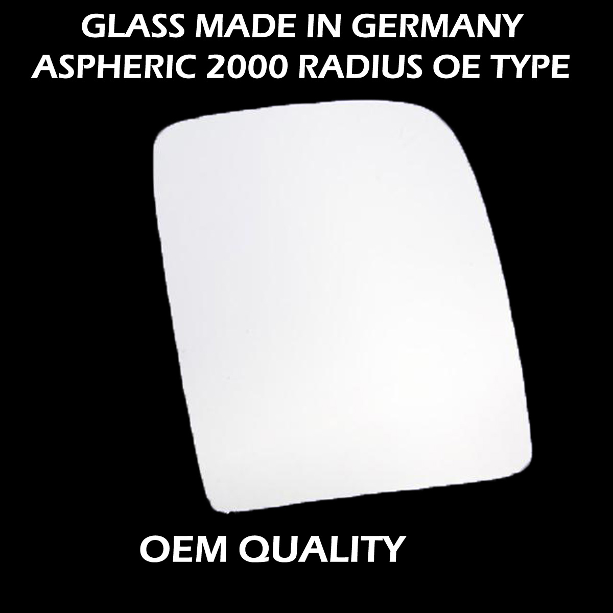 Citroen Dispatch Wing Mirror Glass RIGHT HAND ( UK Driver Side ) 2007 to 2015 – Convex Wing Mirror ( Twin Glass Version )