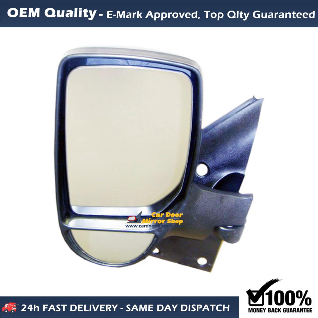 Ford Transit Complete Wing Mirror Unit LEFT HAND ( UK Passenger Side ) 2000 to 2013 – Electric Wing Mirror Unit ( Short Arm )
