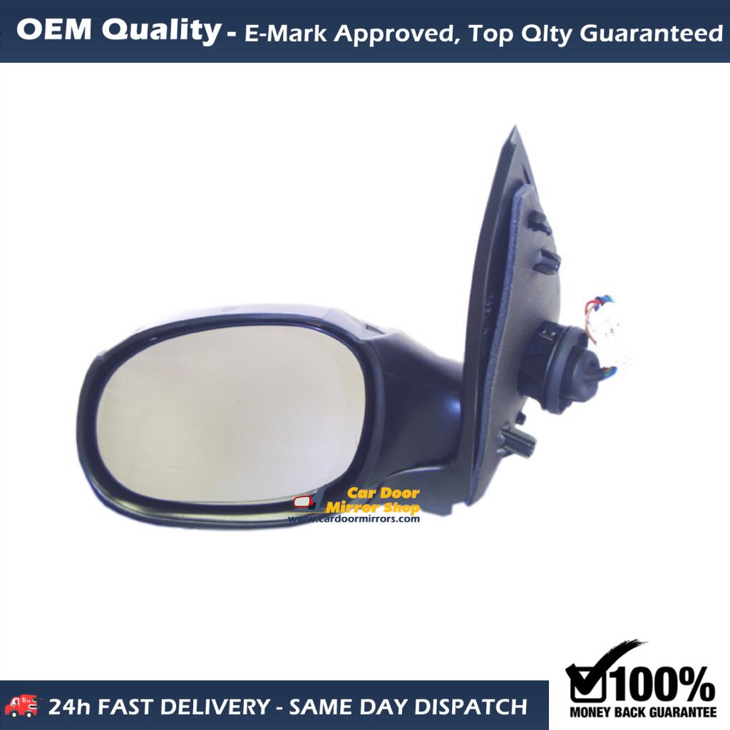 Peugeot 206 Complete Wing Mirror Unit LEFT HAND ( UK Passenger Side ) 1998 to 2012 – Electric Wing Mirror Unit ( Primed )