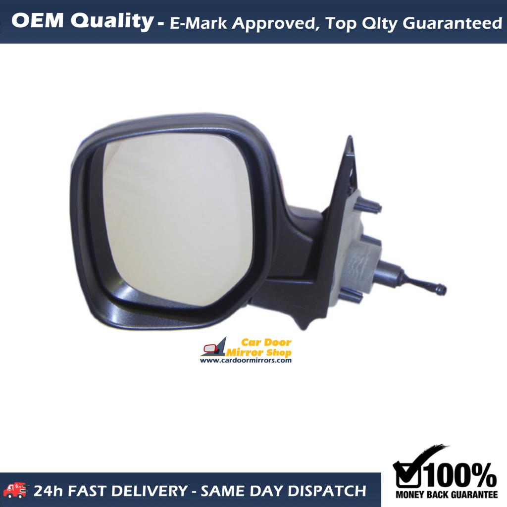 Peugeot Partner Complete Wing Mirror Unit LEFT HAND ( UK Passenger Side ) 1996 to 2008 – MANUAL Wing Mirror Unit