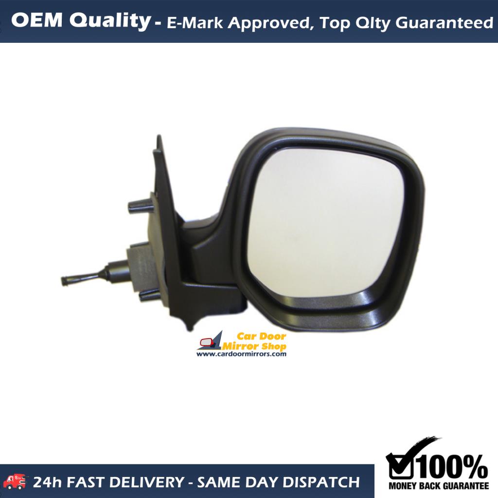 Citroen Berlingo Complete Wing Mirror Unit RIGHT HAND ( UK Driver Side ) 1996 to 2008 – MANUAL Wing Mirror Unit
