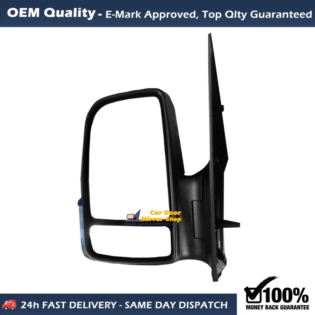 Volkswagen Crafter  Complete Wing Mirror Unit LEFT HAND ( UK Passenger Side ) 2007 to 2010 ( Without Indicator ) – Electric Wing Mirror Unit ( Short Arm )