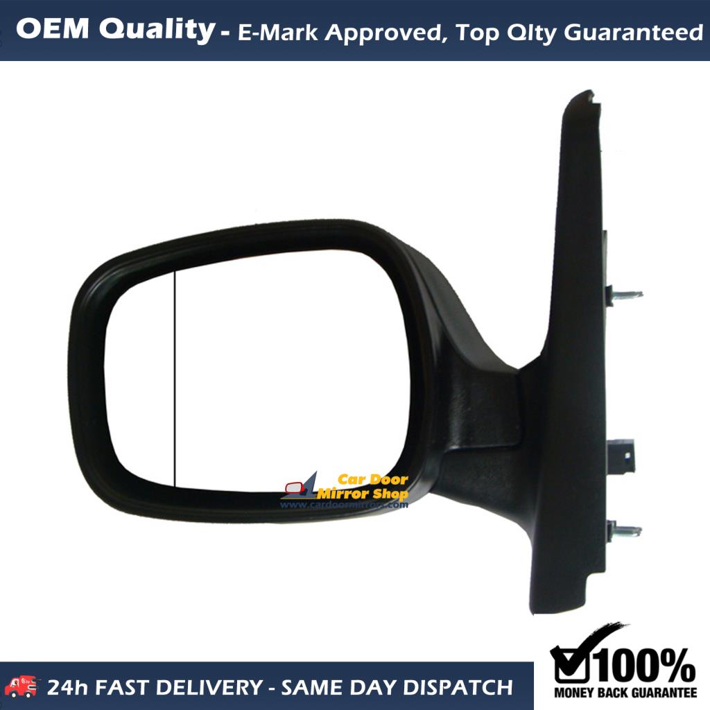 Renault Kangoo Complete Wing Mirror Unit LEFT HAND ( UK Passenger Side ) 2004 to 2008 – Electric Wing Mirror Unit