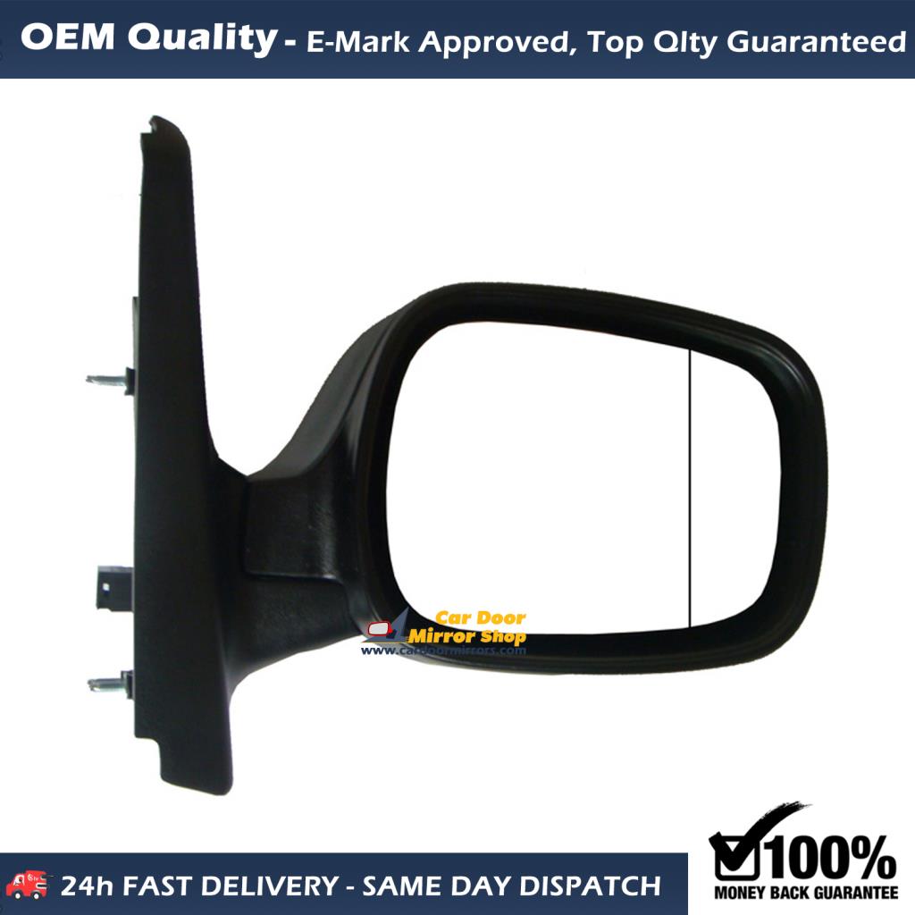 Renault Kangoo Complete Wing Mirror Unit RIGHT HAND ( UK Driver Side ) 2004 to 2008 – Electric Wing Mirror Unit