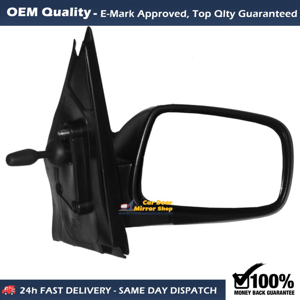 Toyota Yaris Complete Wing Mirror Unit RIGHT HAND ( UK Driver Side ) 1999 to 2005 – MANUAL Wing Mirror Unit