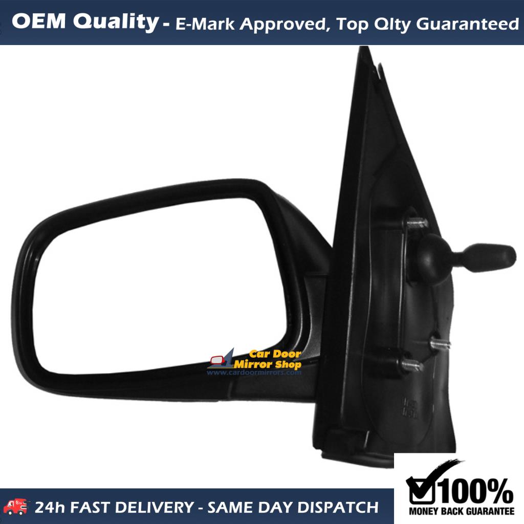 Toyota Yaris Complete Wing Mirror Unit LEFT HAND ( UK Passenger Side ) 1999 to 2005 – MANUAL Wing Mirror Unit