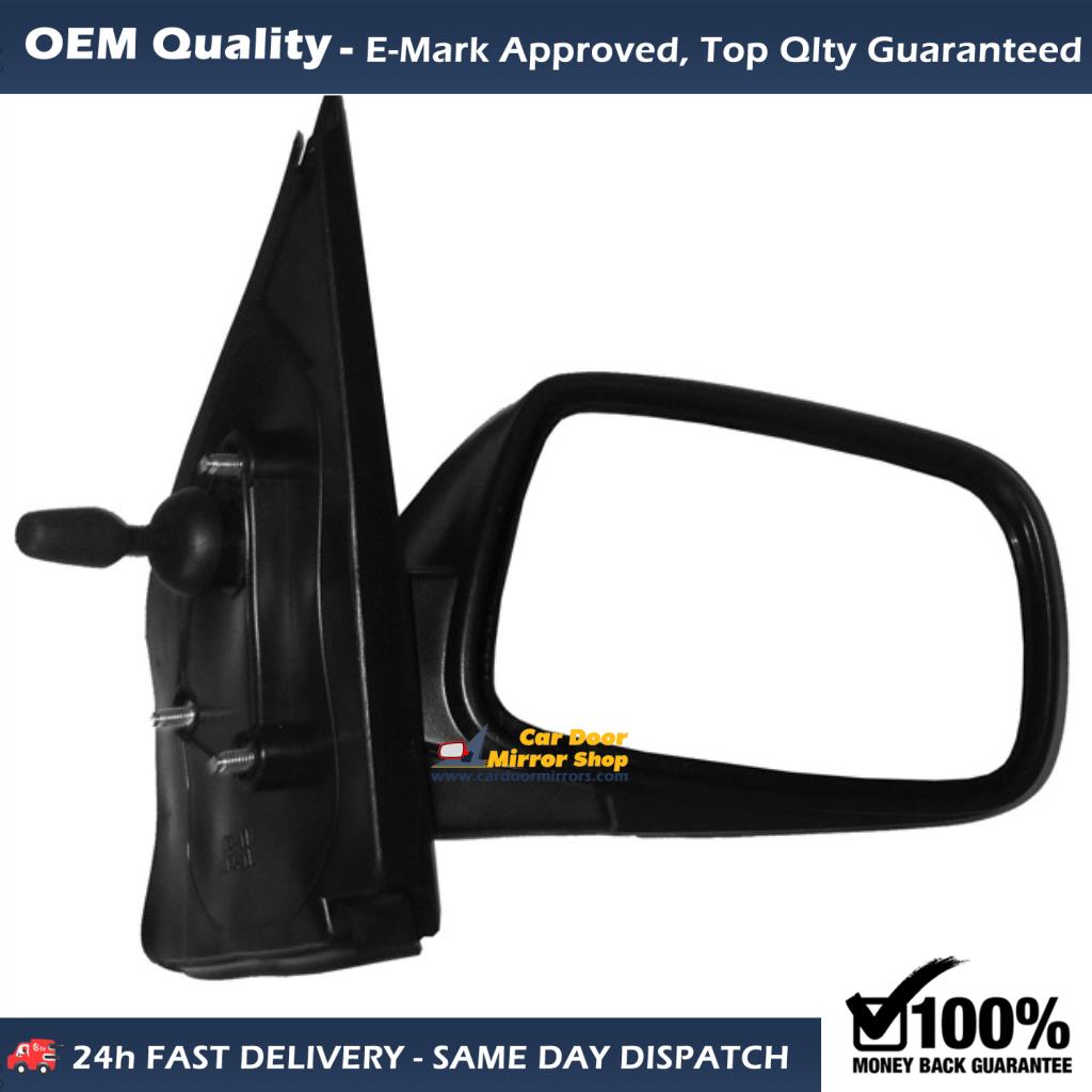Toyota Yaris Complete Wing Mirror Unit RIGHT HAND ( UK Driver Side ) 1999 to 2005 – MANUAL Wing Mirror Unit