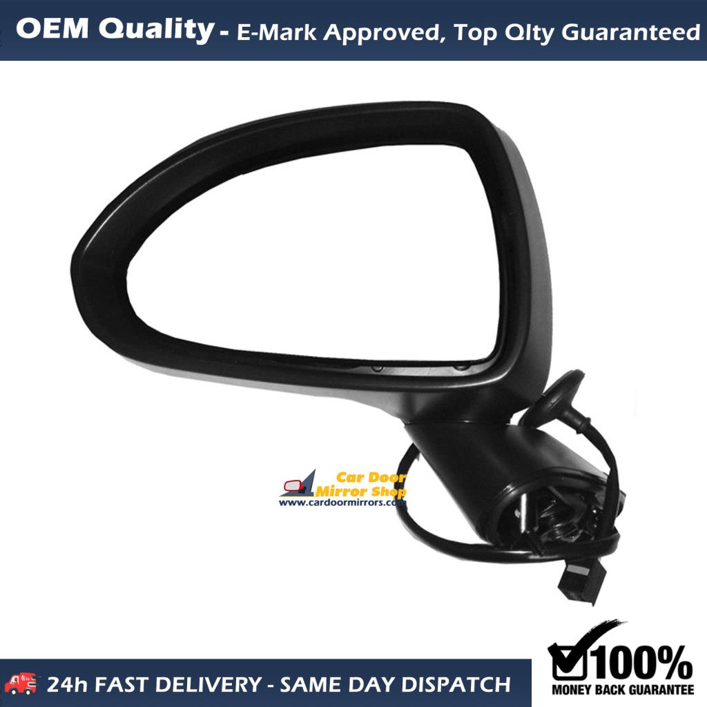 Vauxhall Corsa Complete Wing Mirror Unit LEFT HAND ( UK Passenger Side ) 2007 to 2015 – Electric Wing Mirror Unit ( Primed )