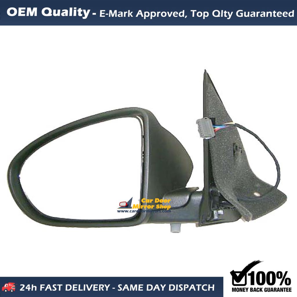 Nissan Qashqai Complete Wing Mirror Unit LEFT HAND ( UK Passenger Side ) 2006 to 2013 – Electric Wing Mirror Unit Primed ( Power Folding )