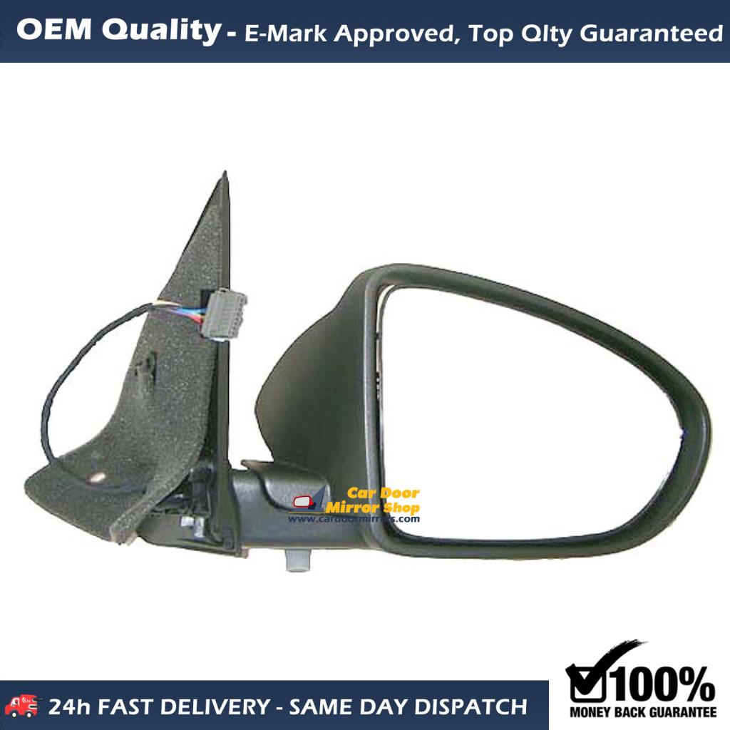 Nissan Qashqai Complete Wing Mirror Unit RIGHT HAND ( UK Driver Side ) 2006 to 2013 – Electric Wing Mirror Unit Primed ( Power Folding )