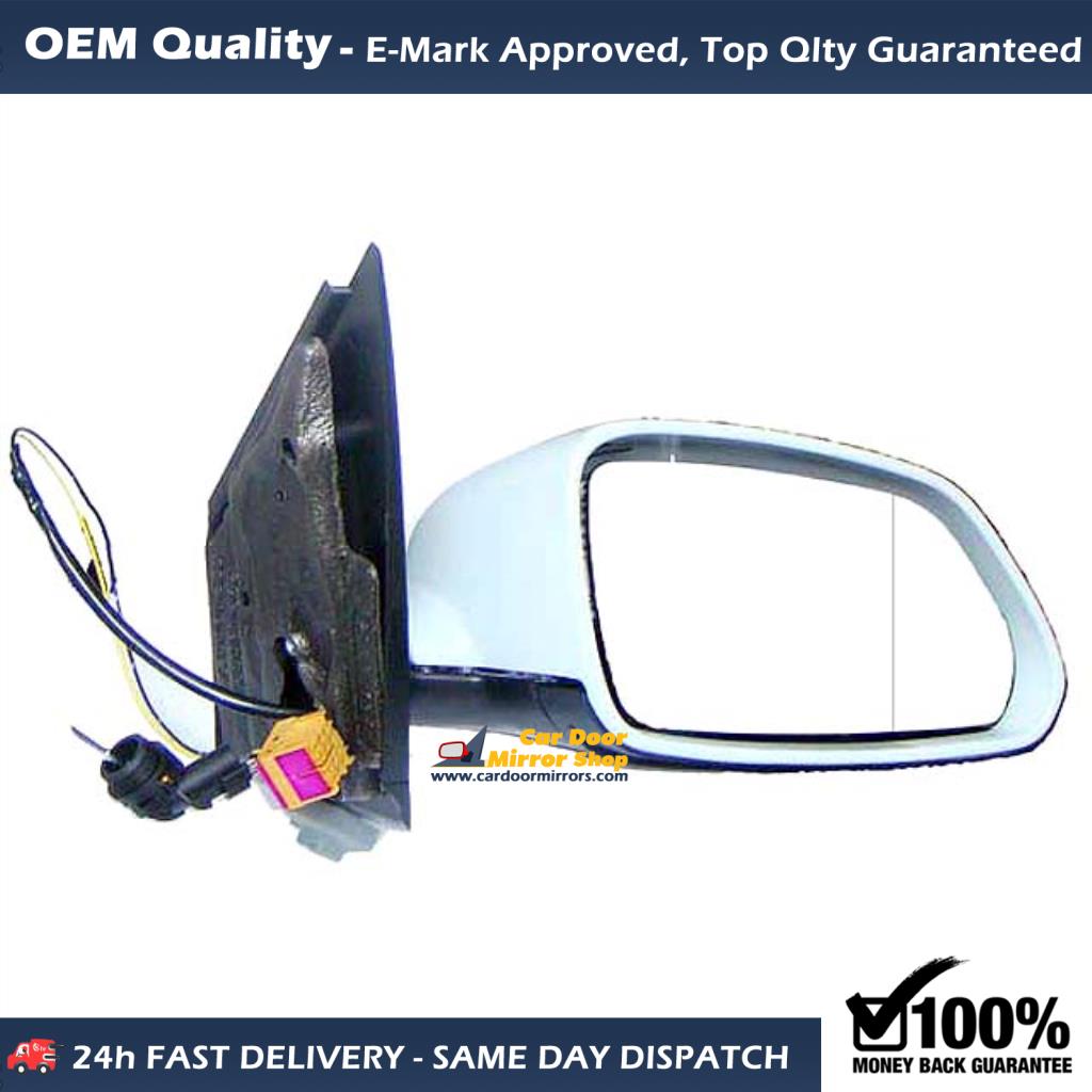 Volkswagen Polo Complete Wing Mirror Unit RIGHT HAND ( UK Driver Side ) 2005 to 2010 ( MK4 Facelift ) – MANUAL Wing Mirror Unit