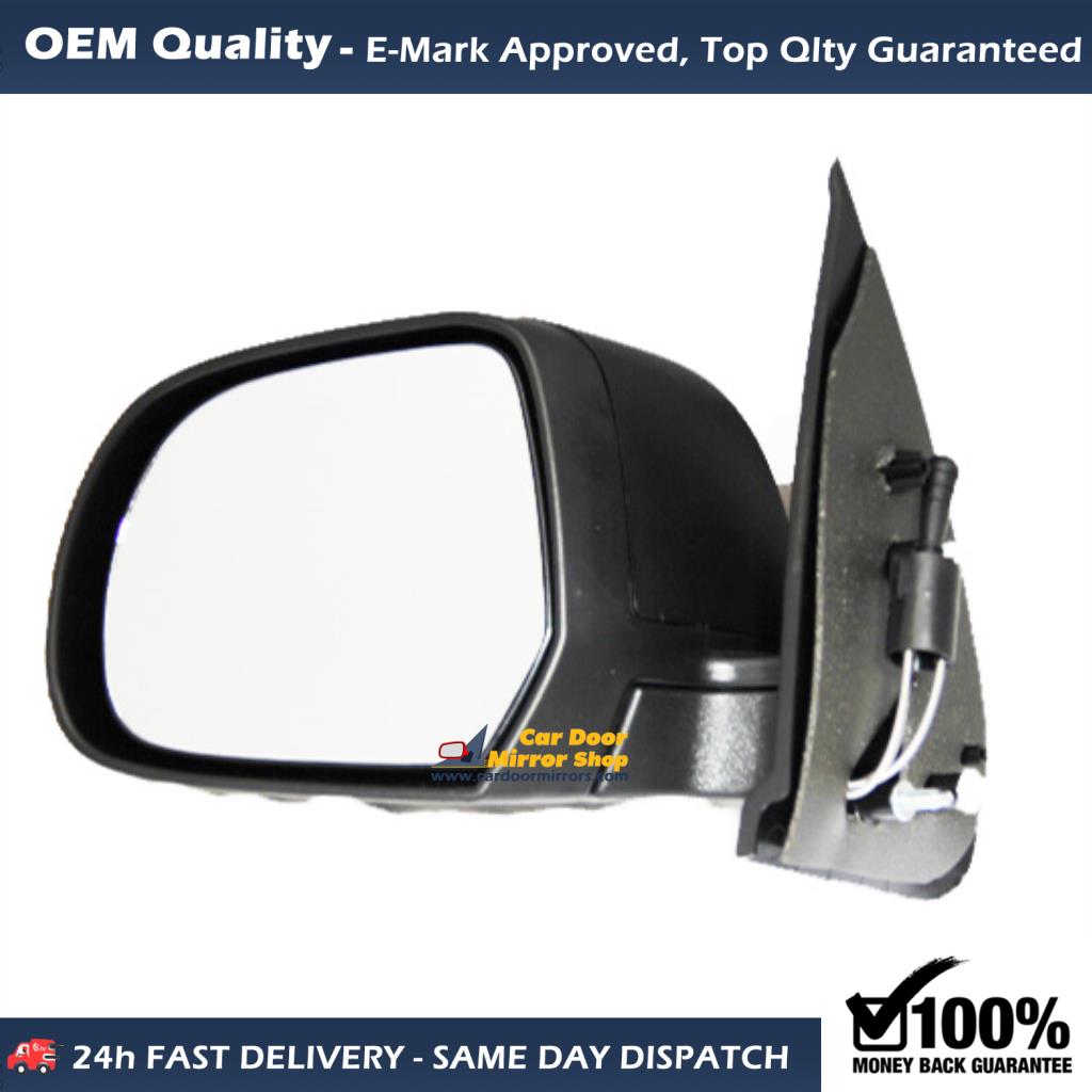 Nissan Micra Complete Wing Mirror Unit LEFT HAND ( UK Passenger Side ) 2011 to 2017 – MANUAL Wing Mirror Unit ( Primed )