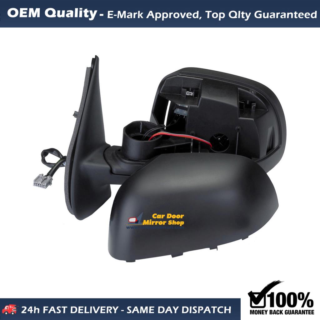 Nissan Micra Complete Wing Mirror Unit LEFT HAND ( UK Passenger Side ) 2011 to 2017 – Electric Wing Mirror Unit ( Primed )