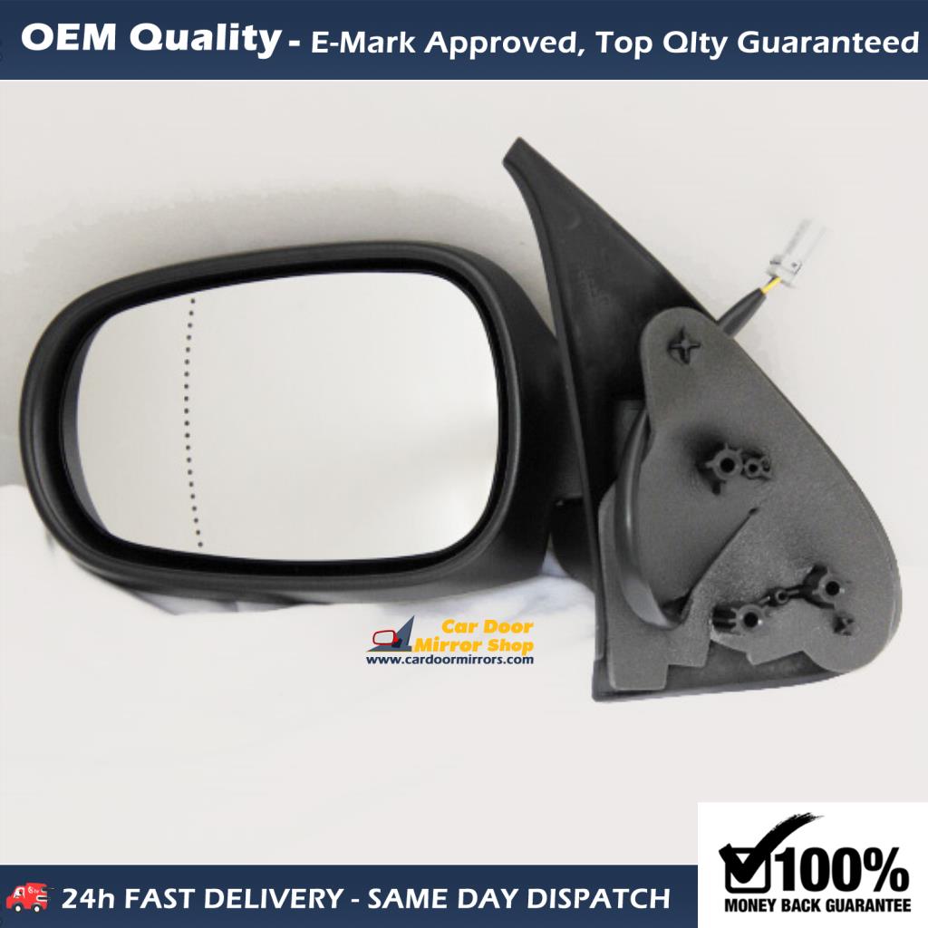 Nissan Micra Complete Wing Mirror Unit LEFT HAND ( UK Passenger Side ) 2003 to 2010 – Electric Wing Mirror Unit ( Primed )