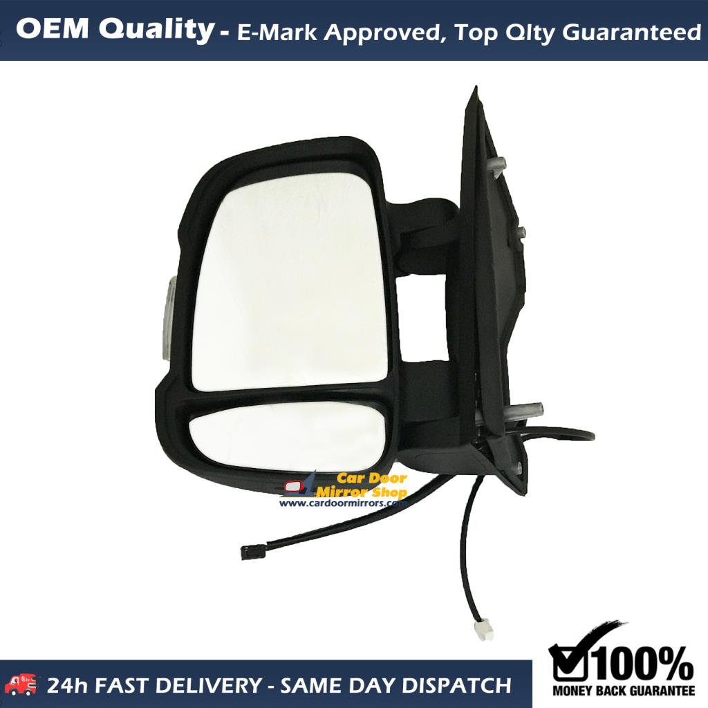 Citroen  Jumpy Complete Wing Mirror Unit LEFT HAND ( UK Passenger Side ) 2006 to 2021 – Electric Wing Mirror Unit with Temp Senser ( Fits only Short Arm )