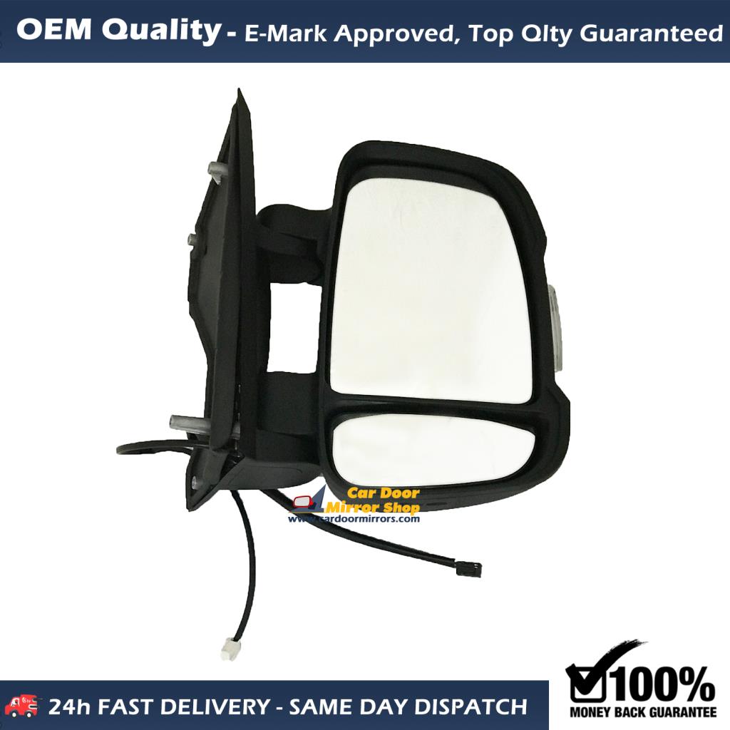 FIAT Ducato Complete Wing Mirror Unit RIGHT HAND ( UK Driver Side ) 2006 to 2021 – Electric Wing Mirror Unit with Temp Senser ( Fits only Short Arm )