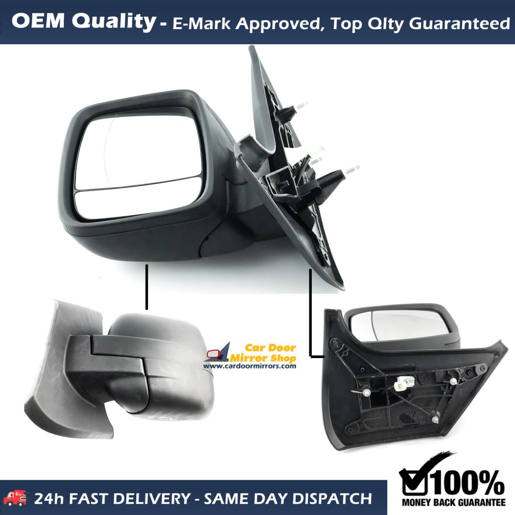 Vauxhall Vivaro Complete Wing Mirror Unit LEFT HAND ( UK Passenger Side ) 2015 to 2019 – Electric Wing Mirror Unit ( Primed )