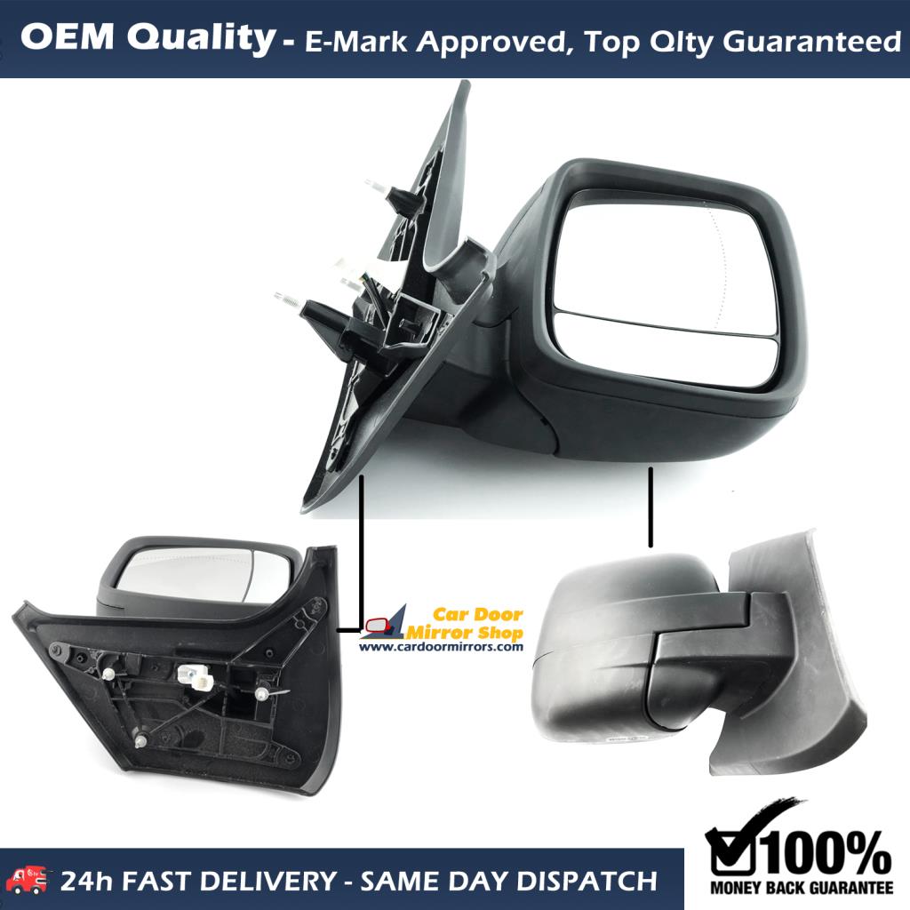 Vauxhall Vivaro Complete Wing Mirror Unit RIGHT HAND ( UK Driver Side ) 2015 to 2019 – Electric Wing Mirror Unit ( Primed )