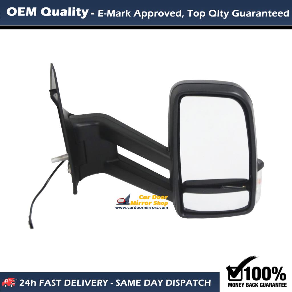 Mercedes Sprinter Complete Wing Mirror Unit RIGHT HAND ( UK Driver Side ) 2012 to 2018 – Electric Wing Mirror Unit ( Long Arm )