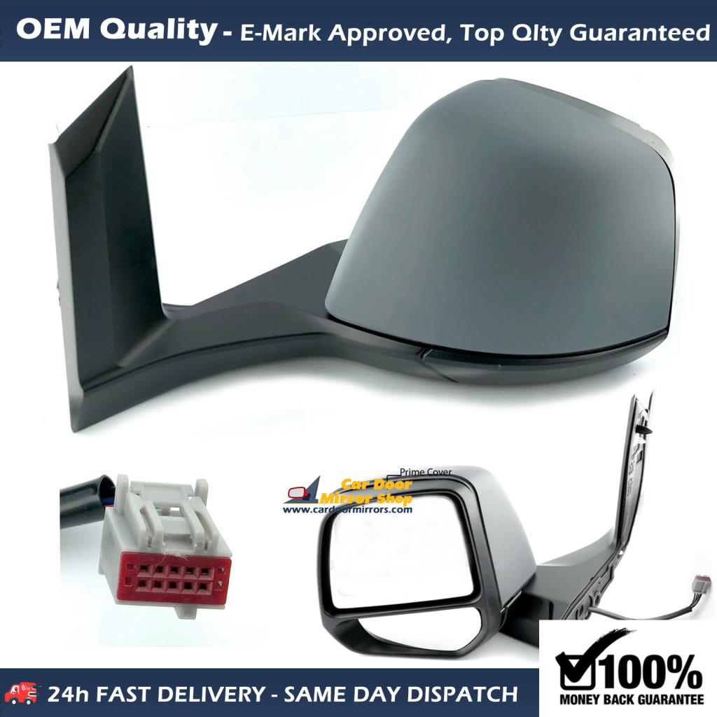 Ford Transit Connect Complete Wing Mirror Unit LEFT HAND ( UK Passenger Side ) 2014 to 2018 – Electric Wing Mirror Unit