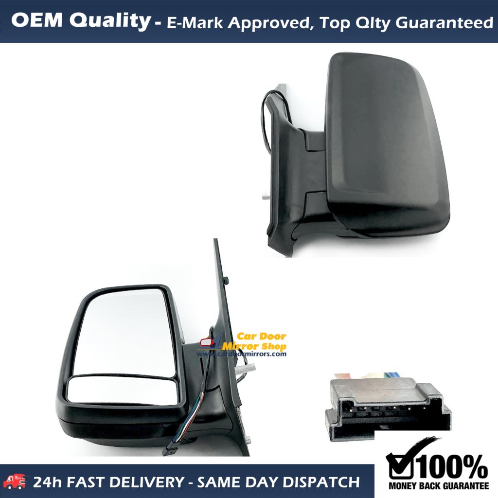 Mercedes Sprinter Complete Wing Mirror Unit LEFT HAND ( UK Passenger Side ) 2012 to 2018 – Electric Wing Mirror Unit ( No Indicator )
