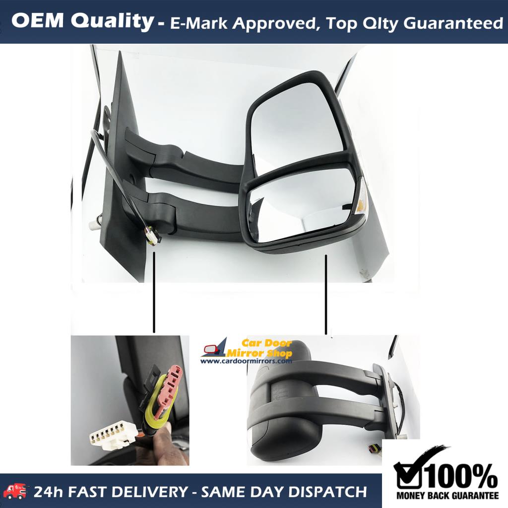 IVECO Daily CHASSIS CAB Complete Wing Mirror Unit RIGHT HAND ( UK Driver Side ) 2006 APR to 2014 – Electric Wing Mirror Unit