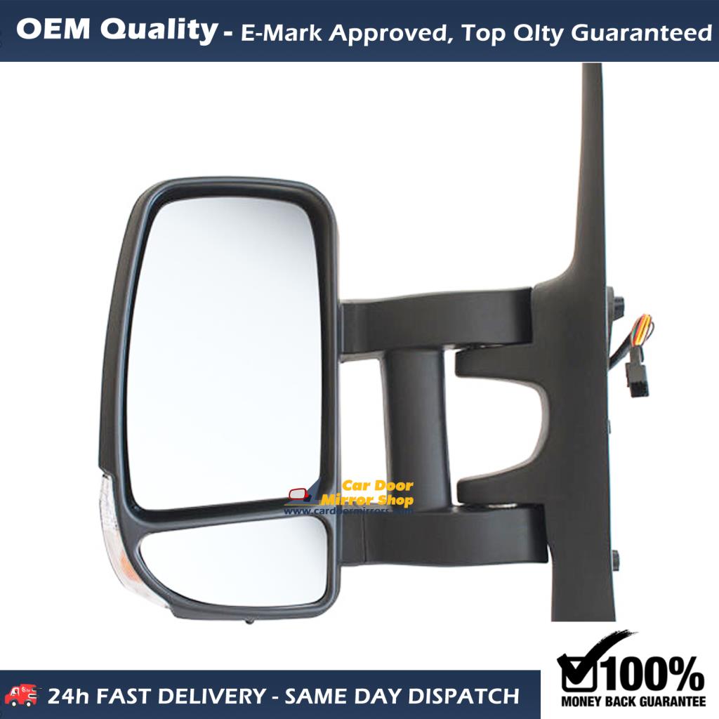 Nissan NV400 Complete Wing Mirror Unit LEFT HAND ( UK Passenger Side ) 2011 to 2019 – ELECTRIC Wing Mirror Unit ( LONG Arm )