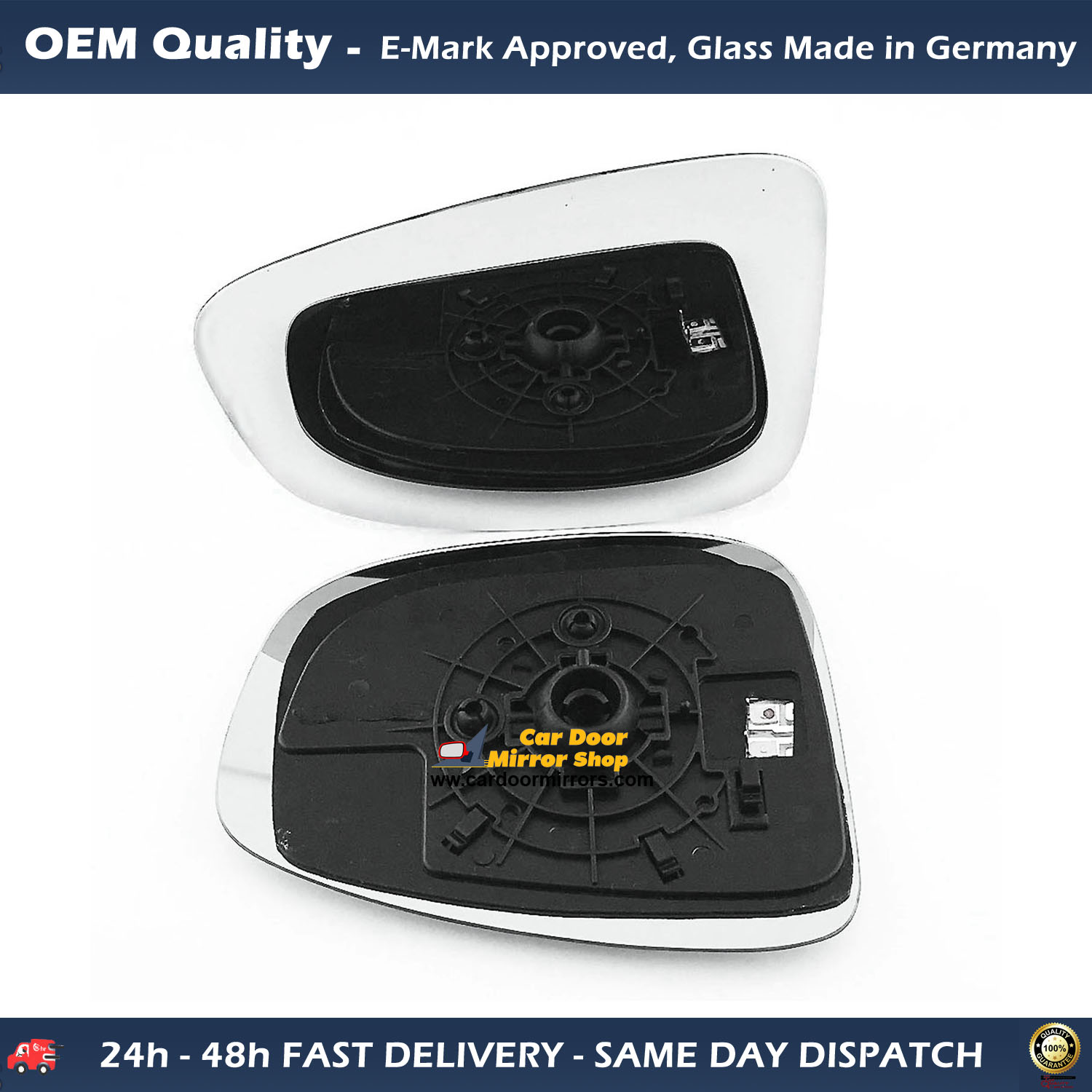 Mazda CX 3 Wing Mirror Glass With Base LEFT HAND ( UK Passenger Side ) 2015 to 2020 – Heated Base Convex Mirror